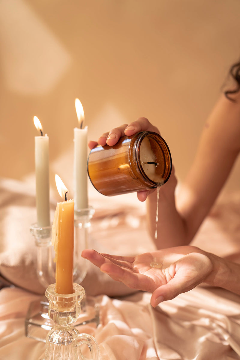 100% Natural Soy Massage Candle - Mystra